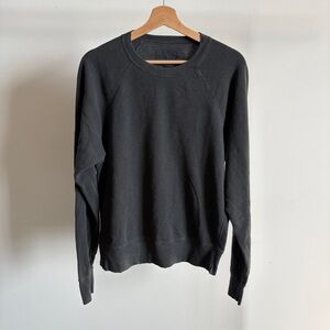 $98 NWT Unsubscribed Fleece Sweatshirt in Faded Black Sz X-Small
